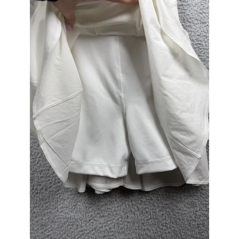 NWT Lululemon Court Crush White Tennis Dress with Built-In Shorts Sz 6 Racerback
